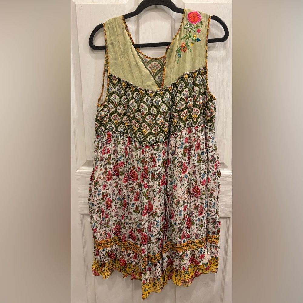 Anthropologie Floral Sleeveless Dress - Multicolor